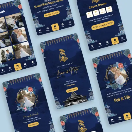 Preview template undangan Adat Selaso