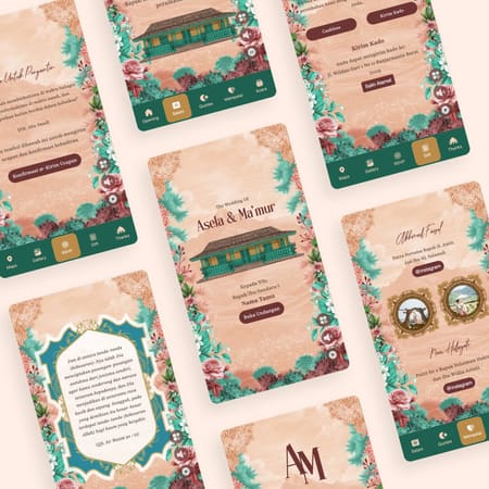 Preview template undangan Betawi Vintage